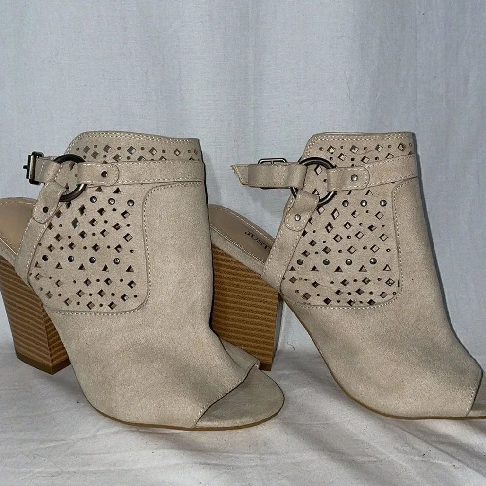 Just fad open toe sling back wide heal - Picture 5 of 12